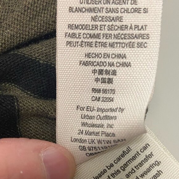 NWT Free People Military Head In The Clouds Stripe Tee Size XS T-Shirt New Boho - Picture 6 of 6